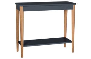 Tmavě &scaron;ed&yacute; lakovan&yacute; toaletn&iacute; stolek RAGABA ASHME 85 x 35 cm