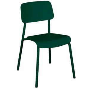 Tmavě zelen&aacute; hlin&iacute;kov&aacute; zahradn&iacute; židle Fermob Studie