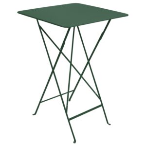 Tmavě zelen&yacute; kovov&yacute; skl&aacute;dac&iacute; bistro stůl Fermob Bistro 71 x 71 cm