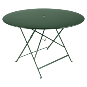 Tmavě zelen&yacute; kovov&yacute; skl&aacute;dac&iacute; stůl Fermob Bistro 117 cm