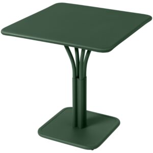 Tmavě zelen&yacute; kovov&yacute; stůl Fermob Luxembourg Pedestal 71 x 71 cm