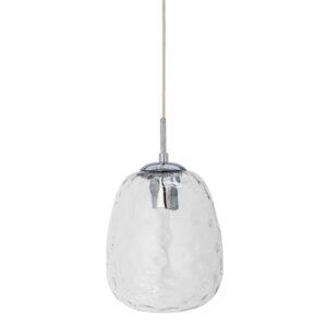 Transparentn&iacute; skleněn&eacute; z&aacute;věsn&eacute; světlo Bloomingville Baele 20 cm