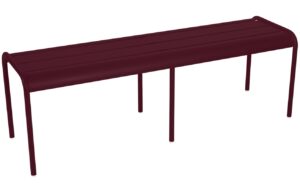 Tře&scaron;ňově červen&aacute; kovov&aacute; lavice Fermob Luxembourg 145 cm