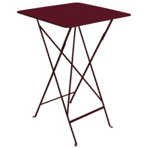 Tře&scaron;ňově červen&yacute; kovov&yacute; skl&aacute;dac&iacute; bistro stůl Fermob Bistro 71 x 71 cm