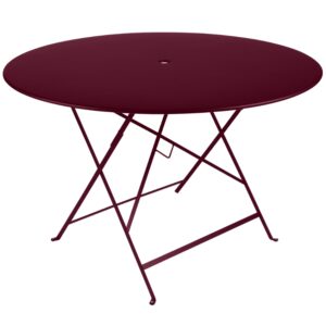 Tře&scaron;ňově červen&yacute; kovov&yacute; skl&aacute;dac&iacute; stůl Fermob Bistro 117 cm