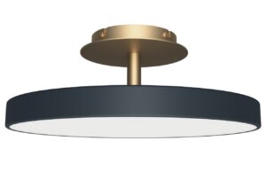 Umage Antracitově &scaron;ed&eacute; kovov&eacute; stropn&iacute; LED světlo Asteria Up 43 cm