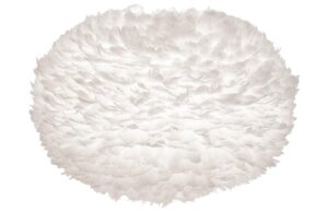 Umage B&iacute;l&eacute; z&aacute;věsn&eacute; světlo Eos XL z prav&yacute;ch hus&iacute;ch per &Oslash; 75 cm