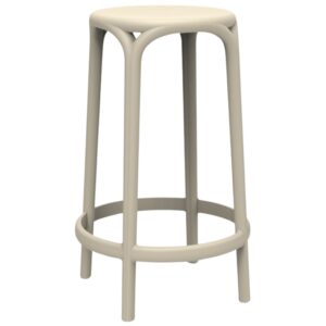 VONDOM B&eacute;žov&aacute; plastov&aacute; barov&aacute; židle BROOKLYN 66 cm