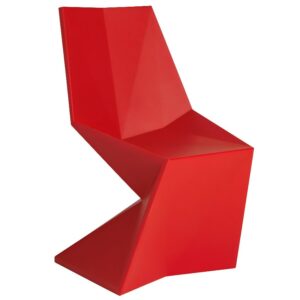 VONDOM Červen&aacute; plastov&aacute; j&iacute;deln&iacute; židle VERTEX