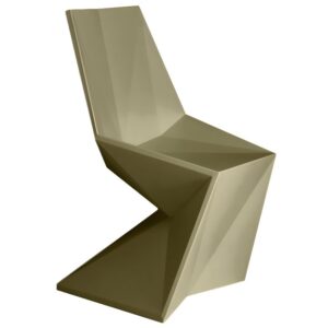 VONDOM Khaki zelen&aacute; plastov&aacute; j&iacute;deln&iacute; židle VERTEX