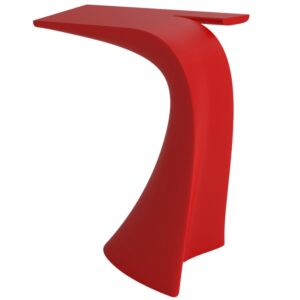 VONDOM Matně červen&yacute; plastov&yacute; barov&yacute; stůl WING 76 x 50 cm