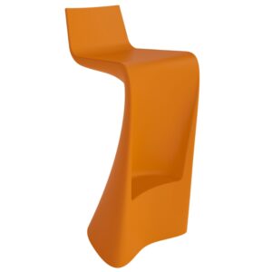 VONDOM Matně oranžov&aacute; plastov&aacute; barov&aacute; židle WING 72 cm