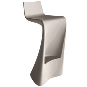 VONDOM Matně &scaron;edo hněd&aacute; plastov&aacute; barov&aacute; židle WING 72 cm