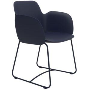 VONDOM Modr&eacute; plastov&eacute; zahradn&iacute; křeslo PEZZETTINA