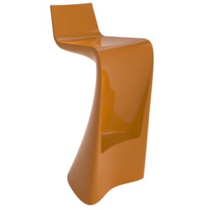 VONDOM Oranžov&aacute; plastov&aacute; barov&aacute; židle WING 72 cm