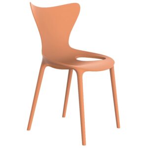 VONDOM Oranžov&aacute; plastov&aacute; j&iacute;deln&iacute; židle LOVE
