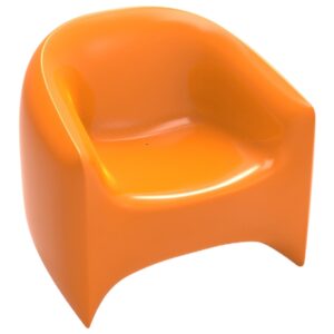 VONDOM Oranžov&eacute; plastov&eacute; zahradn&iacute; lounge křeslo BLOW