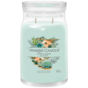 Velk&aacute; vonn&aacute; sv&iacute;čka Yankee Candle Aloe & Agave Singature