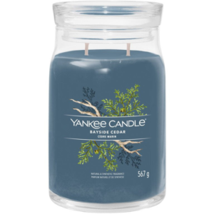 Velk&aacute; vonn&aacute; sv&iacute;čka Yankee Candle Bayside Cedar Signature
