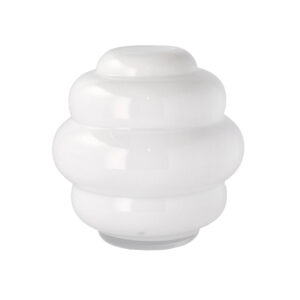Villa Collection B&iacute;l&aacute; skleněn&aacute; v&aacute;za Bubble 20