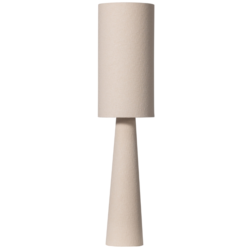 WOOOD Béžová bouclé stojací lampa Lofa 130 cm
