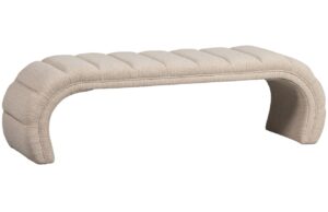 WOOOD B&eacute;žov&aacute; čalouněn&aacute; lavice Taffa 160 cm