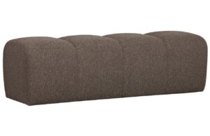 WOOOD Hněd&aacute; boucl&eacute; lavice Zuno 160 cm
