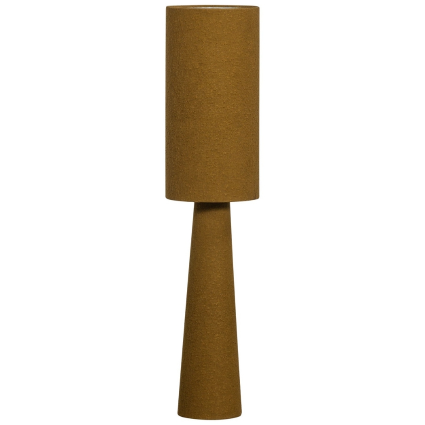 WOOOD Hnědá bouclé stojací lampa Lofa 130 cm