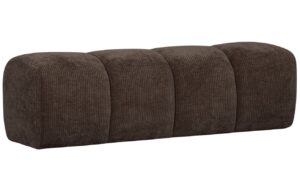 WOOOD Hněd&aacute; čalouněn&aacute; lavice Zuno 160 cm