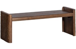 WOOOD Hněd&aacute; dřevěn&aacute; lavice Popp 120 cm
