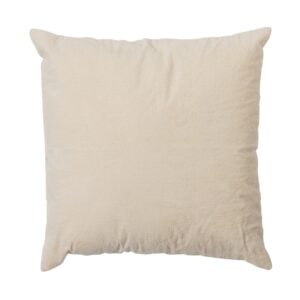 WOOOD Ml&eacute;čně b&iacute;l&yacute; sametov&yacute; pol&scaron;t&aacute;ř Stanley 45 x 45 cm