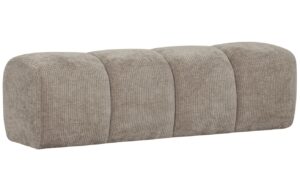 WOOOD P&iacute;skově hněd&aacute; čalouněn&aacute; lavice Zuno 160 cm