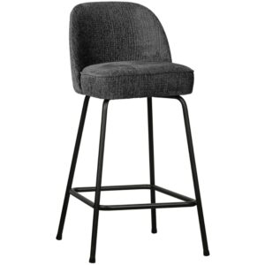WOOOD &Scaron;ed&aacute; sametov&aacute; barov&aacute; židle Tergi 64 cm