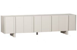 WOOOD &Scaron;edob&eacute;žov&yacute; dřevěn&yacute; TV stolek Basu 200 x 46 cm