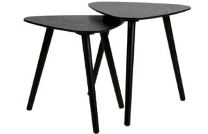 WOOOD Set čern&yacute;ch odkl&aacute;dac&iacute;ch stolků Laredo 45/40 cm