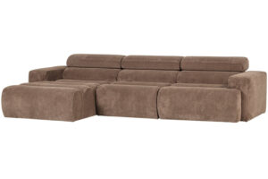 WOOOD Světle hněd&aacute; man&scaron;estrov&aacute; rohov&aacute; pohovka Novi 300 cm