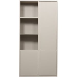 WOOOD Světle &scaron;ed&aacute; dřevěn&aacute; modul&aacute;rn&iacute; skř&iacute;ň Meggy 215 x 108 cm