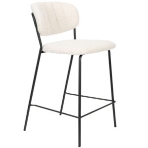 White Label B&iacute;l&aacute; l&aacute;tkov&aacute; barov&aacute; židle WLL Jolien 65 cm