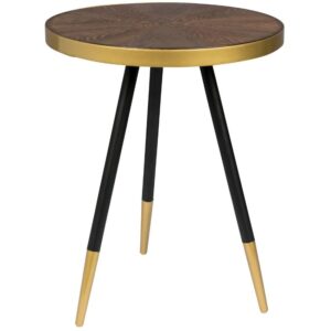 White Label Hněd&yacute; jasanov&yacute; odkl&aacute;dac&iacute; stolek WLL DENISE 44 cm