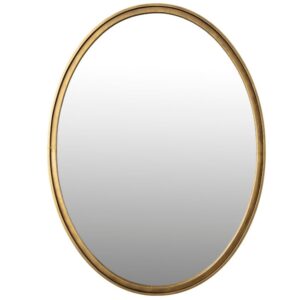 White Label Mosazn&eacute; ov&aacute;ln&eacute; z&aacute;věsn&eacute; zrcadlo WLL Matz M