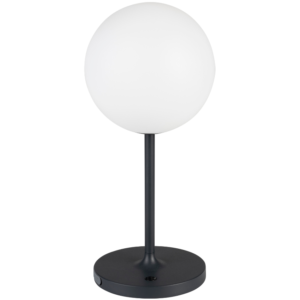 White Label Tmavě modr&aacute; kovov&aacute; stoln&iacute; lampa WLL HUB