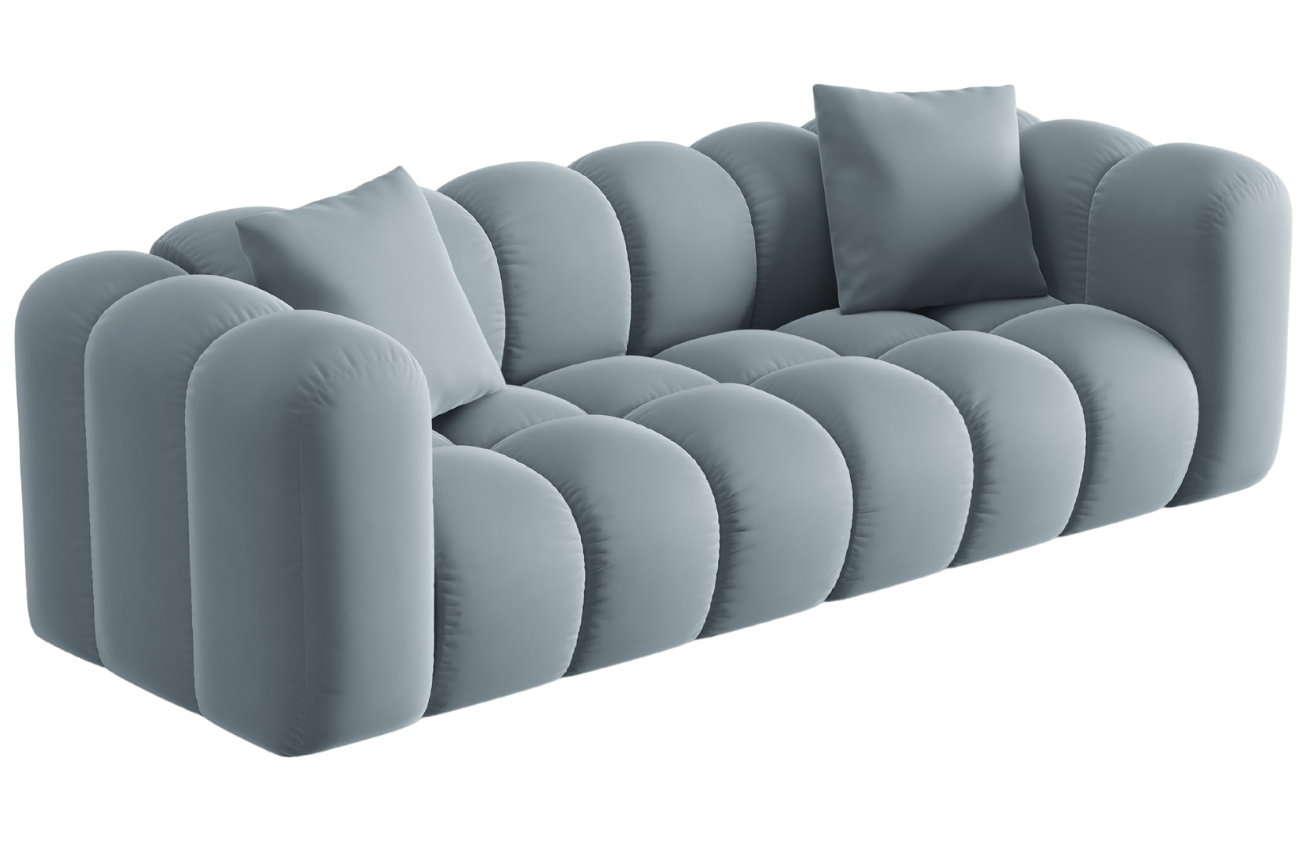 Windsor & Co Sametová pohovka Halley 242 cm
