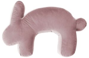 Yellow Tipi Růžov&yacute; sametov&yacute; kojic&iacute; pol&scaron;t&aacute;ř Velvet Bunny 79 cm