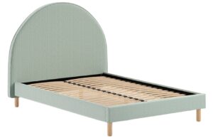 Zelen&aacute; boucl&eacute; postel Vipack Moon 140 x 200 cm