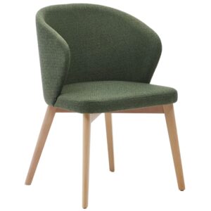 Zelen&aacute; čalouněn&aacute; j&iacute;deln&iacute; židle Kave Home Darice