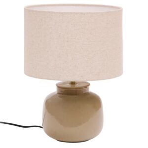 Zelen&aacute; keramick&aacute; stoln&iacute; lampa Kave Home Tay