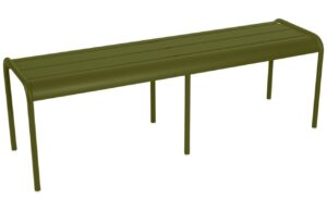 Zelen&aacute; kovov&aacute; lavice Fermob Luxembourg 145 cm - odst&iacute;n pesto