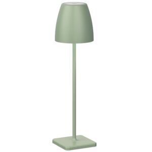 Zelen&aacute; kovov&aacute; nab&iacute;jec&iacute; stoln&iacute; LED lampa Nova Luce Colt M