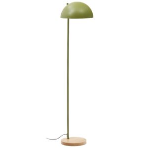 Zelen&aacute; kovov&aacute; stojac&iacute; lampa Kave Home Catlar 150 cm