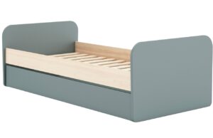 Zelen&aacute; lakovan&aacute; dětsk&aacute; postel Marckeric Esteban II. 90 x 190 cm
